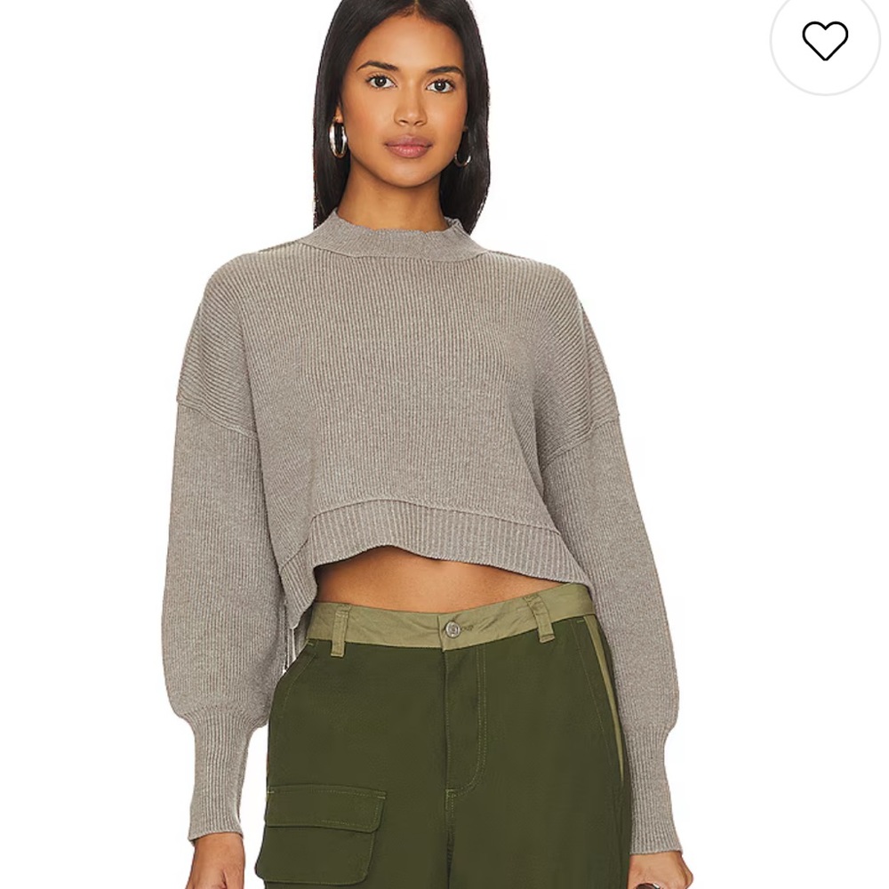 Free People Easy Street Crop Pullover